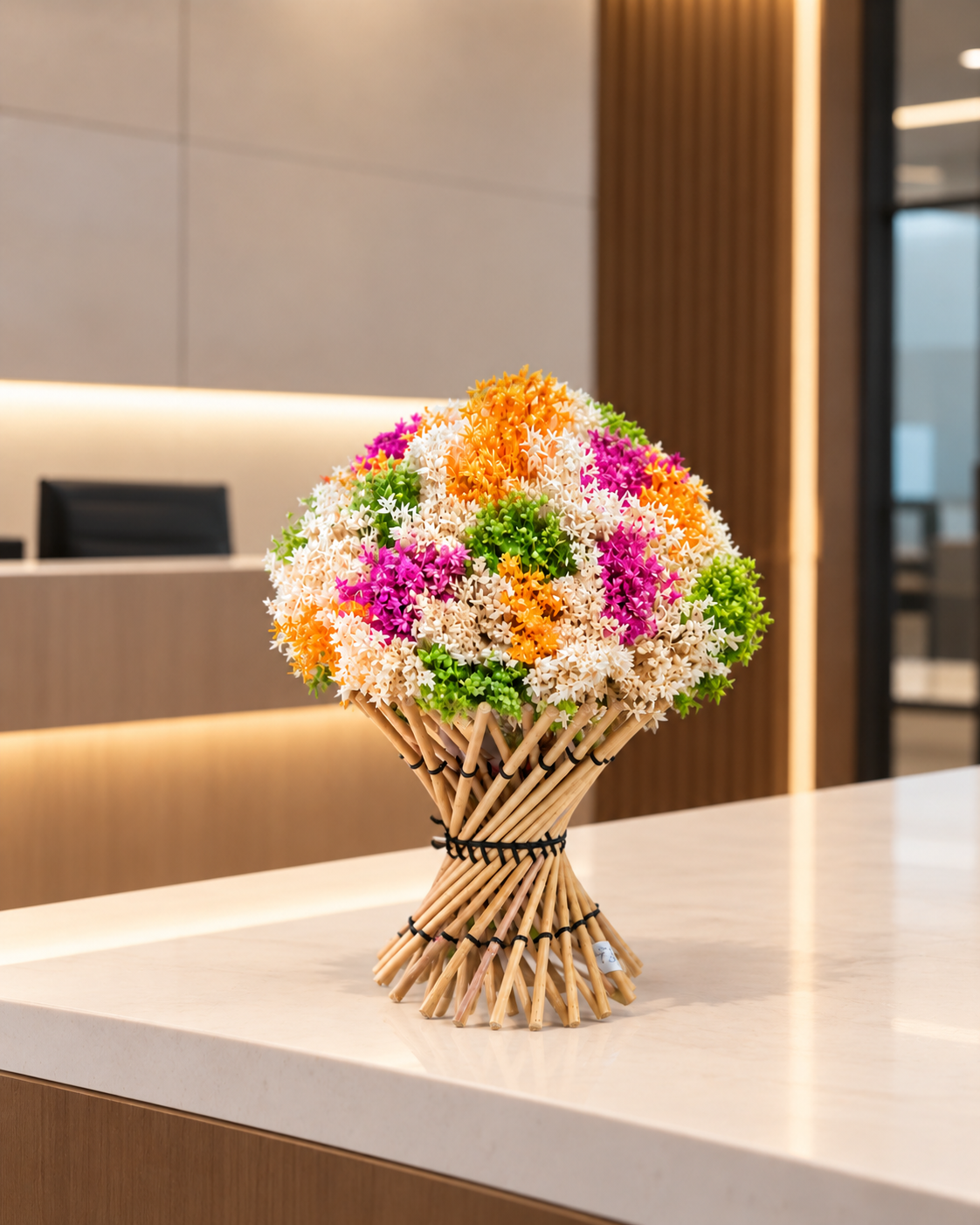 Rustic Rainbow Dried Flower Bouquet